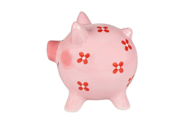 istock Ceramic smiling pink piggy bank 1323476441