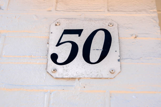 istock Close Up House Number 50 1323477013