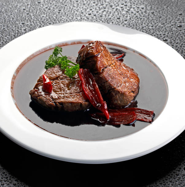 istock Filet mignon red wine sauce 1323479392