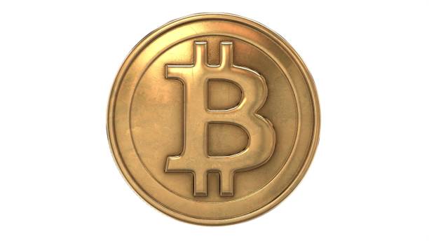 istock 3D rendered illustration of Gold Bitcoin isolated on white 1323485259