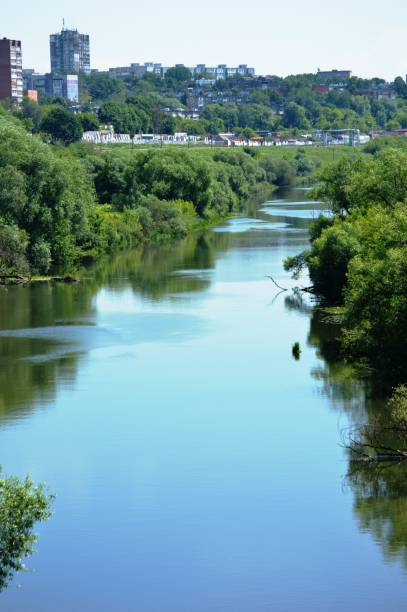 istock River in the city park 1323485356
