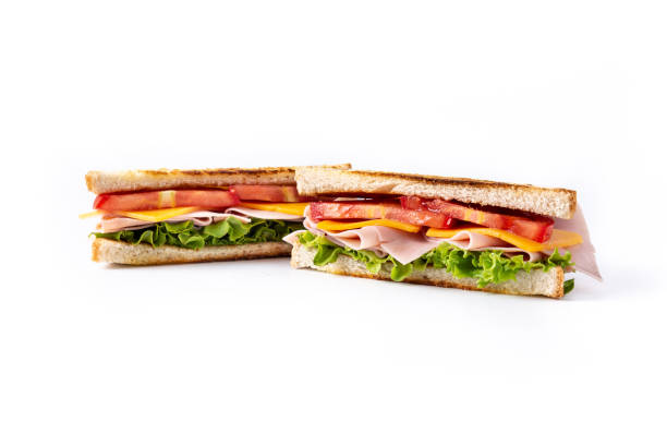istock Sandwich with tomato,lettuce,ham and cheese 1323485435