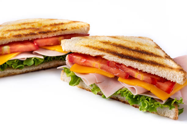 istock Sandwich with tomato,lettuce,ham and cheese 1323485471