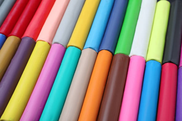 istock Many different colorful plasticine pieces as background, closeup 1323487618