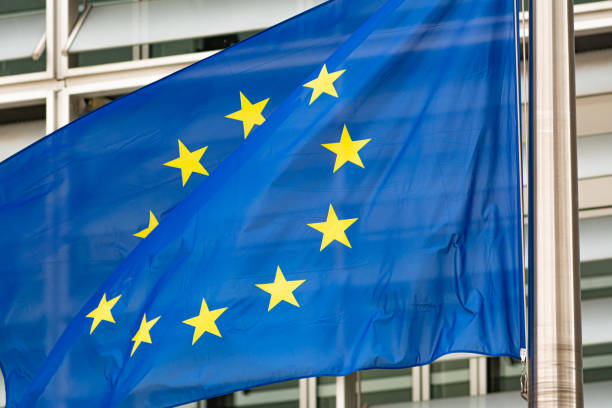istock European Union Flag in Brussels 1323489852