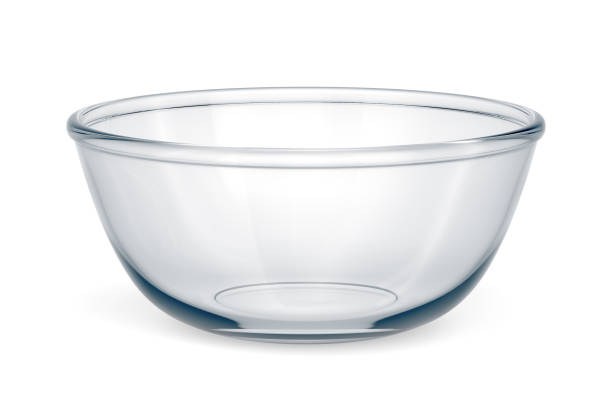 istock Empty glass bowl isolated on white background 1323492578