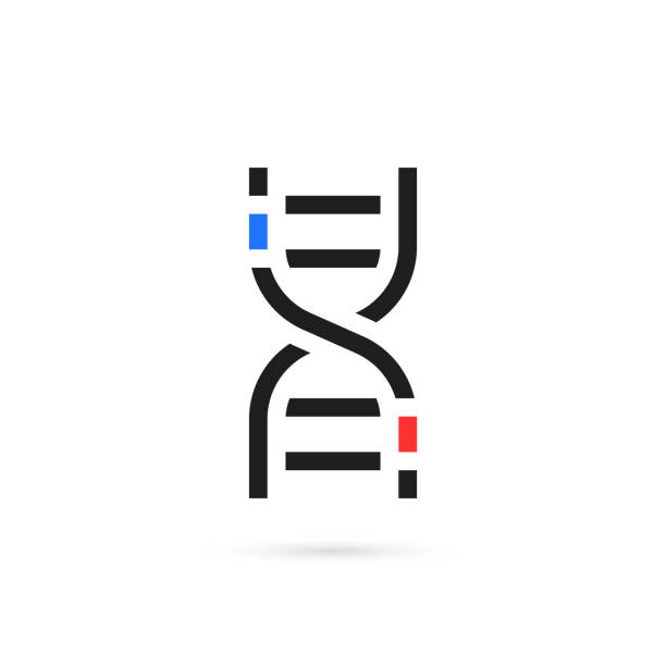 simple linear genome editing icon simple linear genome editing icon. minimal flat thin line trend modern crispr cas-9 stroke art design isolated on white background. concept of embryo modification of the genome or heredity gene editing stock illustrations