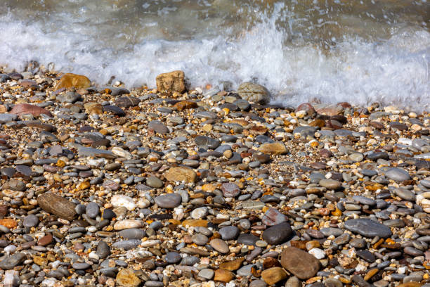 istock Holiday, rocky beach, and blue sky 1323496608