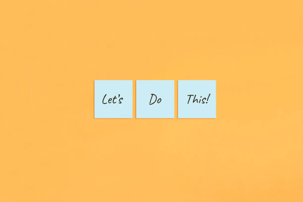 istock Motivational quote Let's do this 1323499673