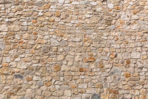 istock Architecture textures, detailed and rustic of paired masonry granite, traditional spanish granite wall 1323507241
