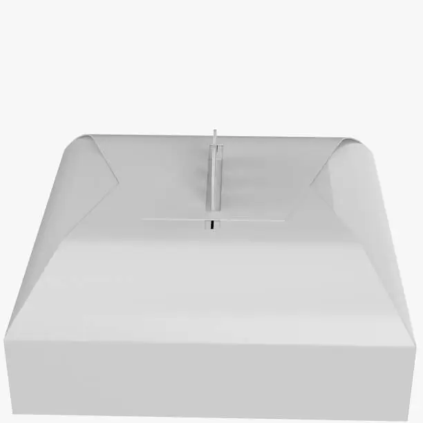 3d rendering illustration of a cake packaging box