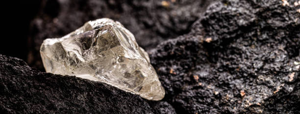 istock Quartz gemstone, semi precious gem in mine, jewelry escaping concept 1323514273