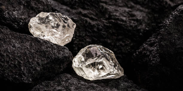 istock Quartz gemstone, semi precious gem in mine, jewelry escaping concept 1323514307