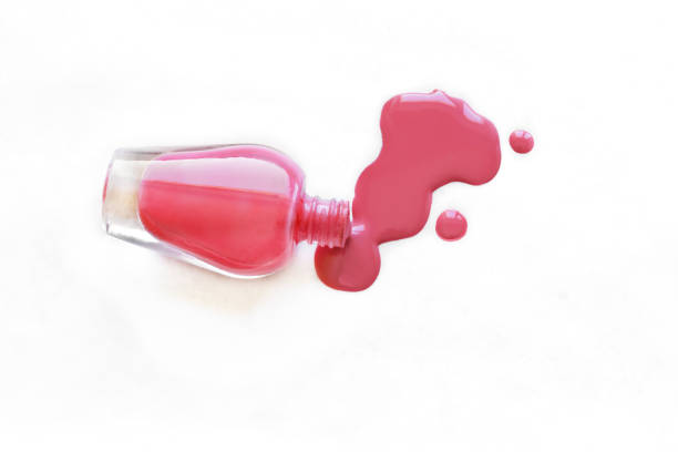istock Spilled pink nail polish 1323514598