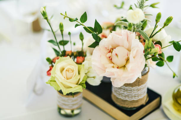 istock Fresh flowers wedding decoration. 1323515898