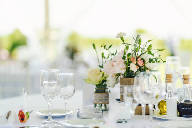 istock Fresh flowers wedding decoration. 1323517222