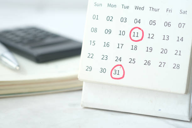 istock deadline concept with red mark on calendar date 1323517237