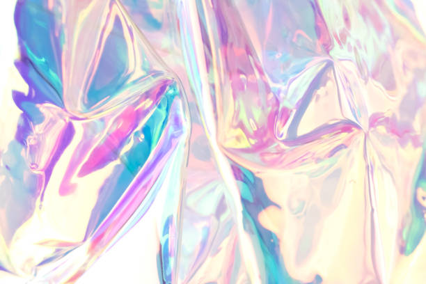 istock Defocused iridescent holographic background. Blurred colorful texture. 1323517364