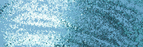 istock Blue glittering background made of stars confetti. 1323517898