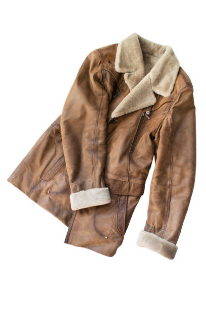 istock Sheepskin coat isolated 1323527412