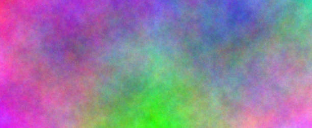 istock Awaking green. Banner abstract background. Blurry color spectrum, texture background. Rainbow colors. Vivid colors spectrum background. 1323528698