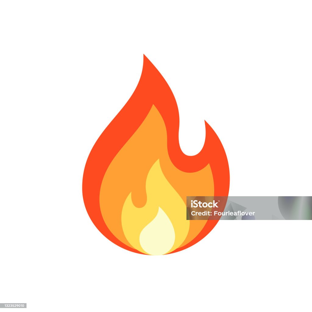 Fire vector isolated Fire - Natural Phenomenon stock vector