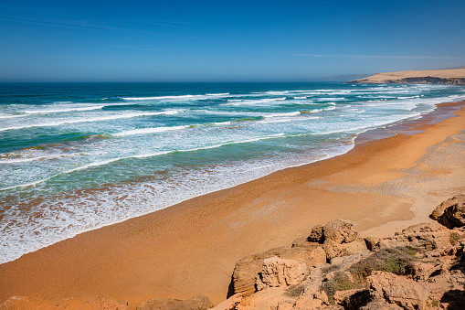 Dramatic Atlantic Ocean beach, Sidi Ifni, Legzira, Morocco, North Africa