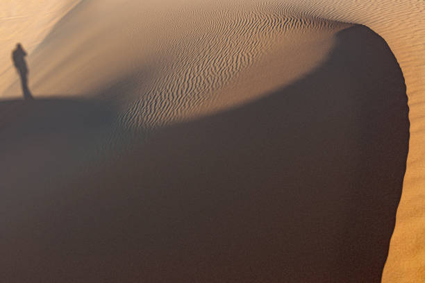 istock Shadows on Erg Chebbi Sand Dunes, Morocco, North Africa 1323530068