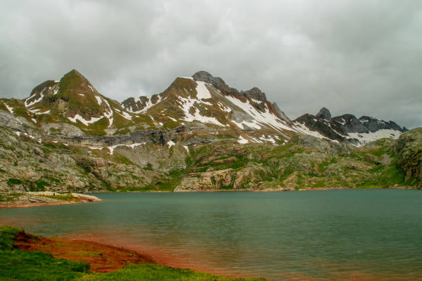 Ôo lake area in Pyrenees, France