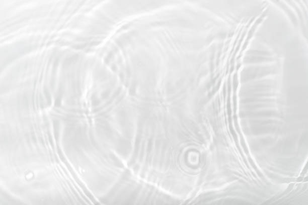 istock Water panoramic banner background. Water texture, water surface with rings and ripple. Spa concept background. Flat lay, top view, copy space. 1323547769