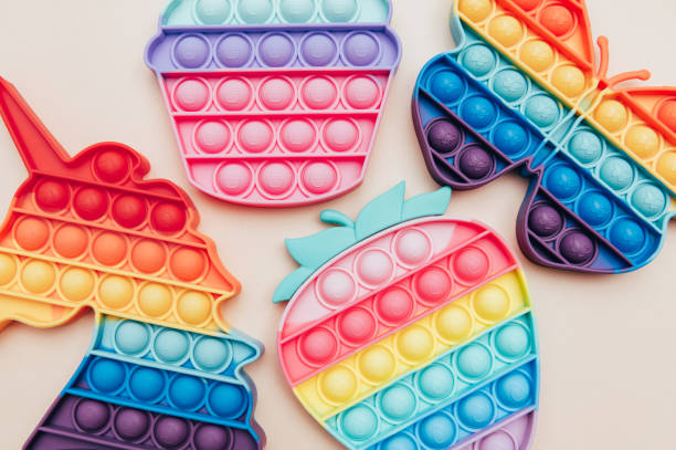 istock Rainbow Pop It Bubble Sensory Fidget Toys 1323549180