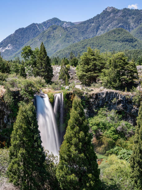 Truful-Truful waterfall in Conguillio National Park, La Araucania region, southern Chile
