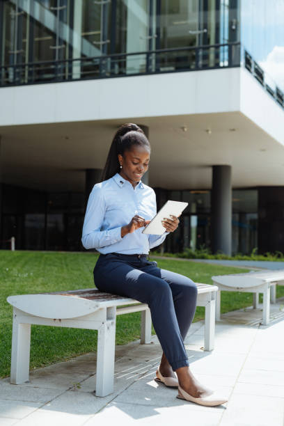 istock African American businesswoman using digital tablet 1323558310
