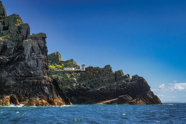 istock Skellig Lighthouse on the Skellig Michael island surrounded by Atlantic Ocean 1323559593