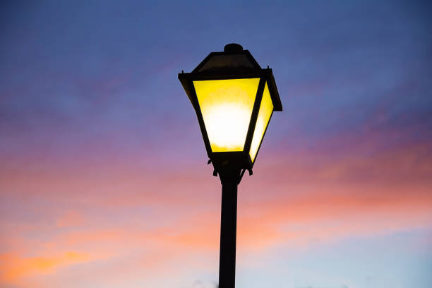 istock Colonial style lighting with sky on the background. 1323562769