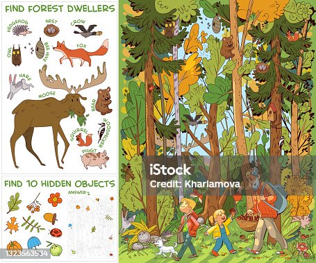 743 Animal Hiding Tree Illustrations & Clip Art - iStock