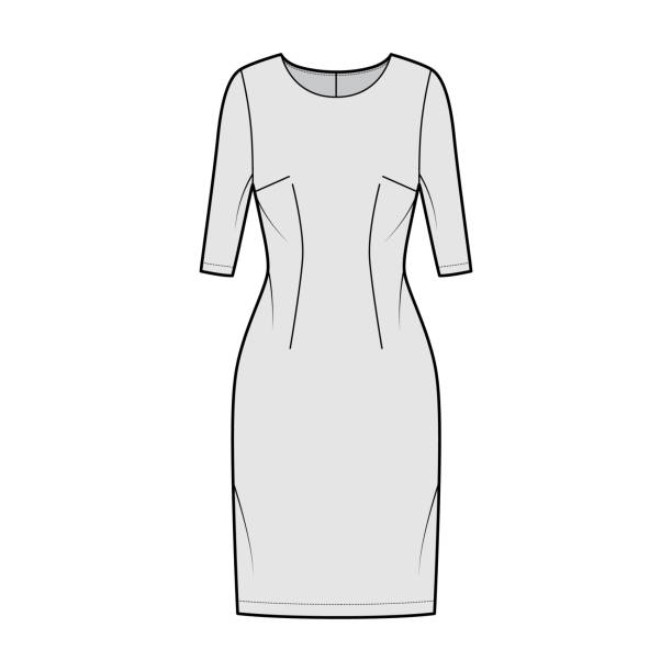 140+ Sheath Dress Illustrations, Royalty-Free Vector Graphics & Clip ...