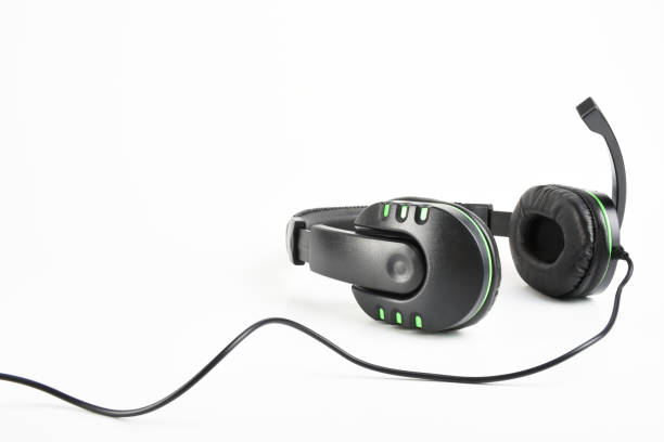 istock Headphones on the white background 1323568693