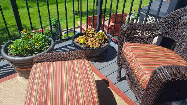 istock Stylish And Sophisticated Residential Deck Decor 1323568735