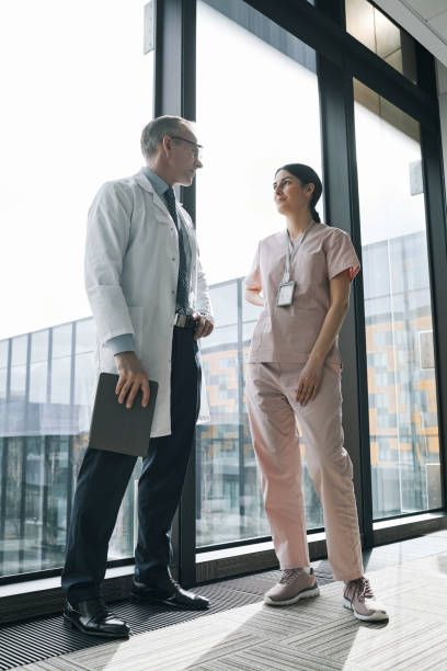 istock Two Doctors at Medical Conference 1323582810