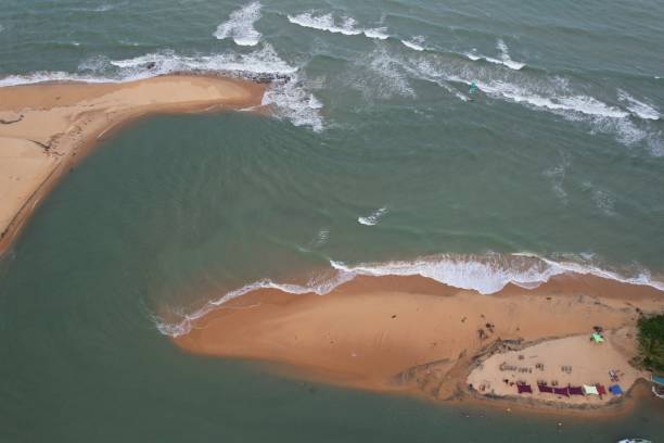 istock Where river and sea meet 1323583454