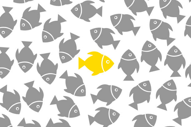 90+ School Fish Leader Stock Illustrations, Royalty-Free Vector