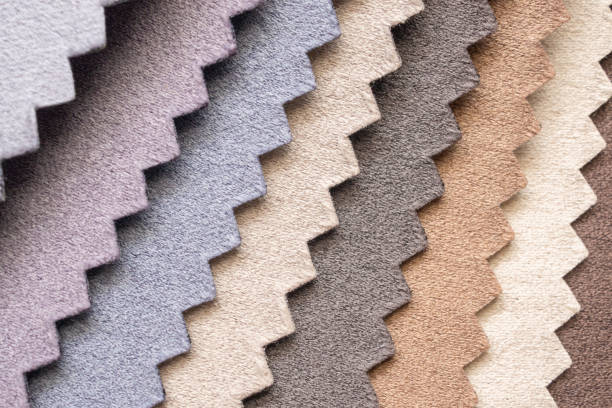 패브릭 색상 샘플 텍스처 배경 - textured upholstered choice colors 뉴스 사진 이미지
