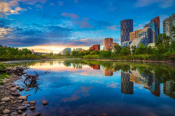 istock City Lake Reflections At Sunrise 1323605497