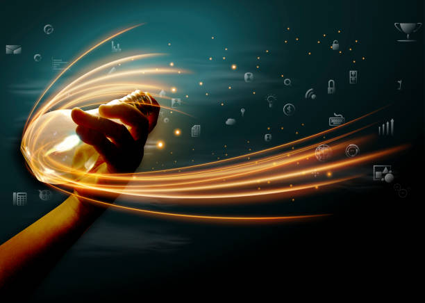 istock A hand holding Light bulb.creativity illustration modern Idea and Concept 1323607243