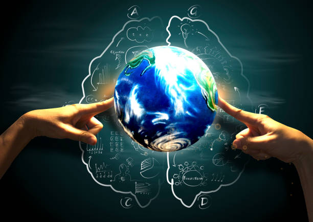 istock A hand holding world.creativity illustration modern Idea and Concept 1323607277