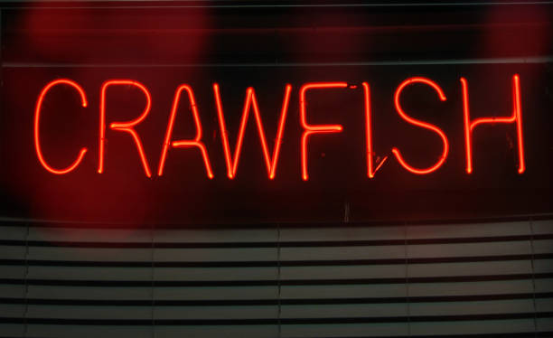 istock Photograph Composite Neon Seafood Restaurant Signs Crawfish 1323611577