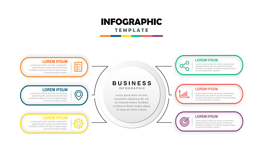 Business Infographic Designed For Abstract Background Template