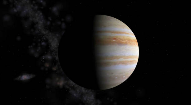 istock Jupiter on a background of stars 