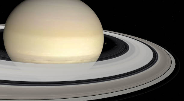 istock Saturn on a background of stars 